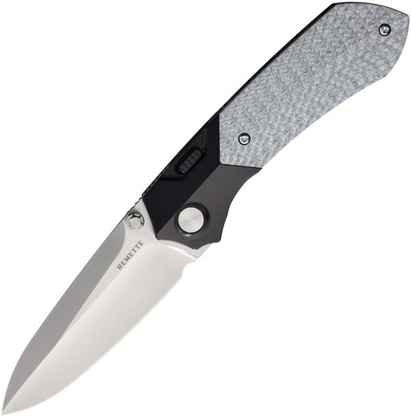 RMTRTPTBL.jpg REMETTE Meteor Button Linerlock Ti/CF Folding Knife