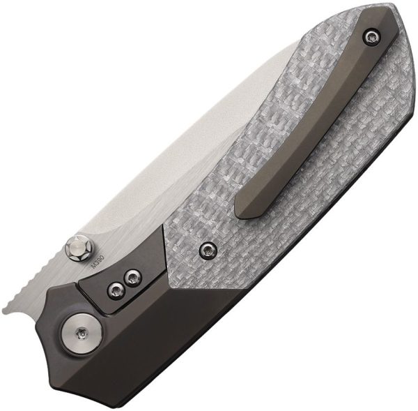 REMETTE RTPT Framelock M390 Blade Black Titanium Folding Knife