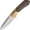 REMETTE Meteor Button Linerlock Ti/CF Folding Knife