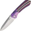 REMETTE Meteor Button Linerlock Folding Knife Ti/CF