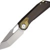 REMETTE Peregrine Falcon Button Liner Folding Knife M390 Titanium