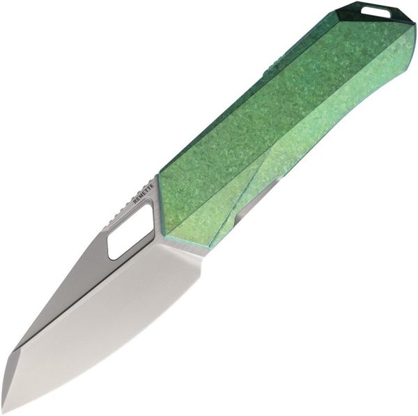 RMTRTWPGR.jpg REMETTE Woodpecker Linerlock Green Titanium M390