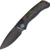 REMETTE Steed Button Framelock Folding Knife M390 Carbon Fiber