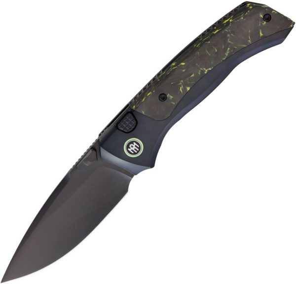 REMETTE Steed Button Framelock Folding Knife M390 Carbon Fiber