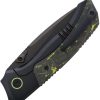 REMETTE Steed Button Framelock Folding Knife M390 Carbon Fiber
