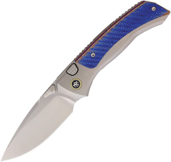 RMTRTWSTC.jpg REMETTE Steed Button Framelock M390 Folding Knife Titanium