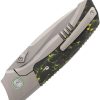 REMETTE Steed Button Framelock Yellow M390 Folding Knife