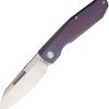 Remette Squirrel Slip Joint Purple Ti Folding Knife M390