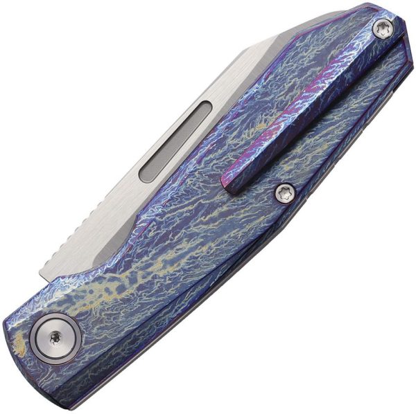 Remette Squirrel Slip Joint Lightning M390 Folding Knife Titanium
