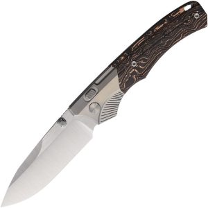 RMTWD107TB.jpg REMETTE WD107 Button Lock Folding Knife Carbon Fiber 3.25" Blade