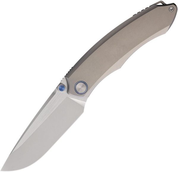 REMETTE Wild Species Framelock M390 Folding Knife Gray Titanium