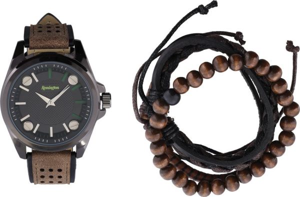 Remington Watch Gift Set Green - Water Resistant Stainless