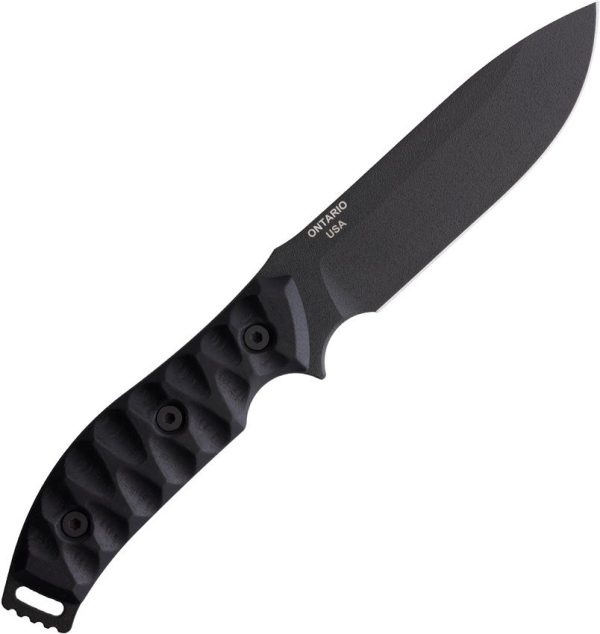 Ranger 4.5 Fixed Blade Black Carbon Steel Drop Point USA
