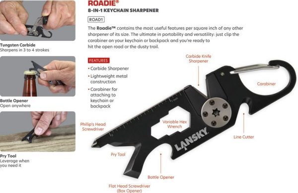 Lansky ROAD1 Roadie Multi-Tool with Knife Sharpener