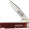 Robeson Swing Guard Knife - Red Jigged Bone Handle