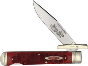 Robeson Swing Guard Knife - Red Jigged Bone Handle