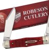Robeson Swellcenter Moose Red Bone Folding Knife