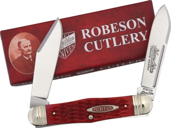 Robeson Swellcenter Moose Red Bone Folding Knife
