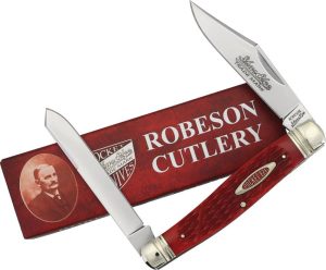 Robeson Texas Moose Red Bone Slip-Joint Knife