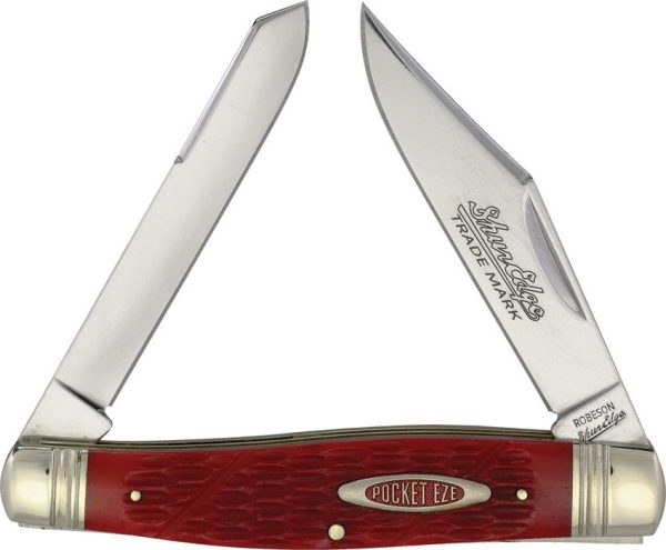 Robeson Texas Moose Red Bone Slip-Joint Knife