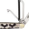 Robeson Gamecock White Etch Multi-Blade Knife
