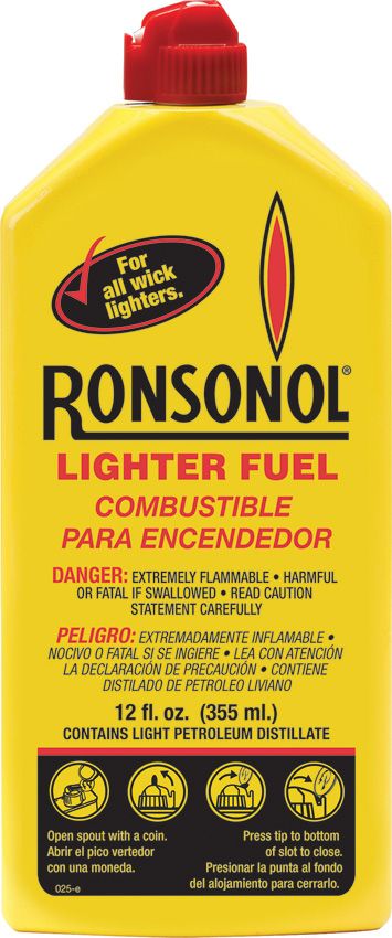 Ronson Ronsonol Lighter Fluid 12-Pack 12oz Bottles