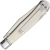 Roper Lockback Trapper - White Smooth Bone