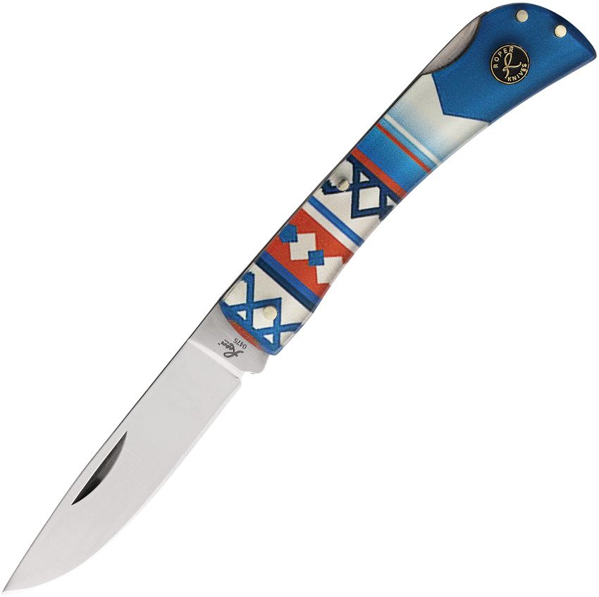 Roper Knives Pecos Tumble Weed Lockback Folding Knife 2.5" 1065 Carbon Steel