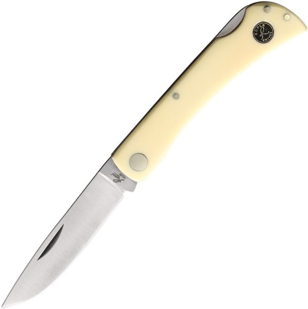 Roper Pecos Tumbleweed Yellow Delrin Carbon Steel Knife