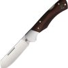 Roper Klondike Lockback D2 Tool Steel Brown Wood Knife