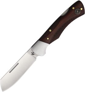 Roper Klondike Lockback D2 Tool Steel Brown Wood Knife