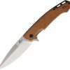 Roper Gunslinger Linerlock Folding Knife D2 Steel Brown Wood
