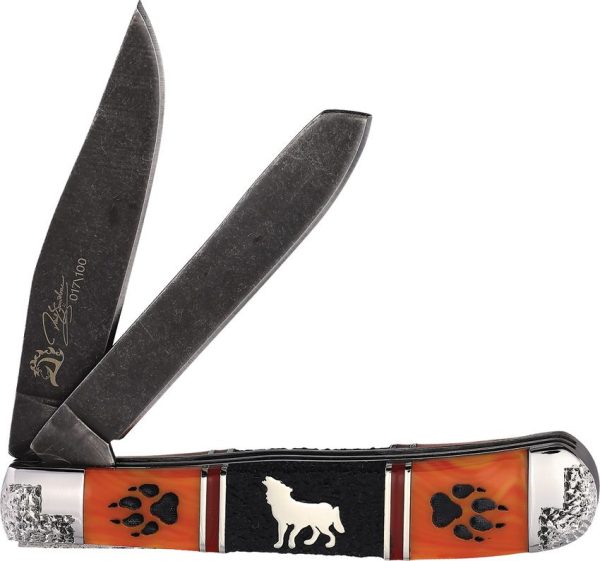Roper Yellowhorse Wolftrax Trapper - Stone Inlay