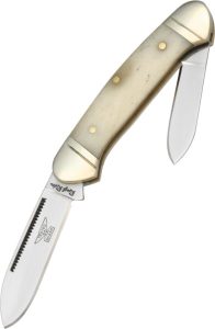 Rough Rider Mini Canoe White Bone Compact Knife