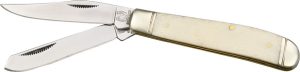 RR100.jpg Rough Rider Mini Trapper White Bone Folding Knife