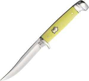 Rough Rider Small Hunter Yellow Delrin Fixed Blade