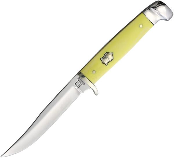 Rough Rider Small Hunter Yellow Delrin Fixed Blade
