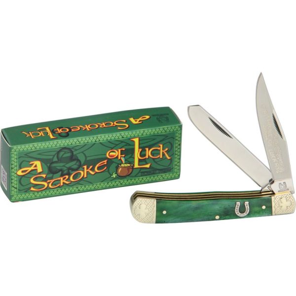 Rough Rider Trapper Stroke of Luck Green Bone