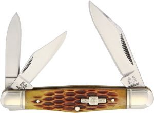 Rough Rider Whittler Amber Bone Three Blade