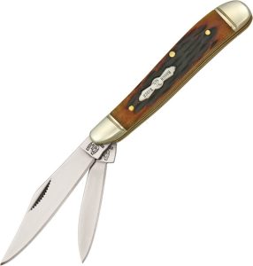 Rough Rider Peanut Amber Bone Folding Knife