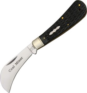 RR1143.jpg Rough Rider Hawkbill Black Bone Fixed Blade Knife