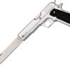 Rough Rider 45 Pistol Knife Black Synthetic Fixed Blade