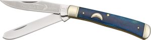 Rough Rider Trapper Blue Bone 440 Stainless Folding Knife