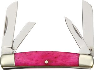 RR1255.jpg Rough Rider Tiny Congress Pink Bone Stainless Multi-Blade