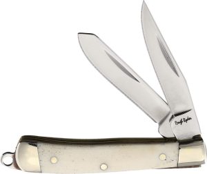Rough Rider Mini Trapper White Bone - Folding