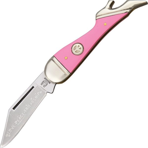 Rough Rider Pink Small Leg Knife - Synthetic Handle