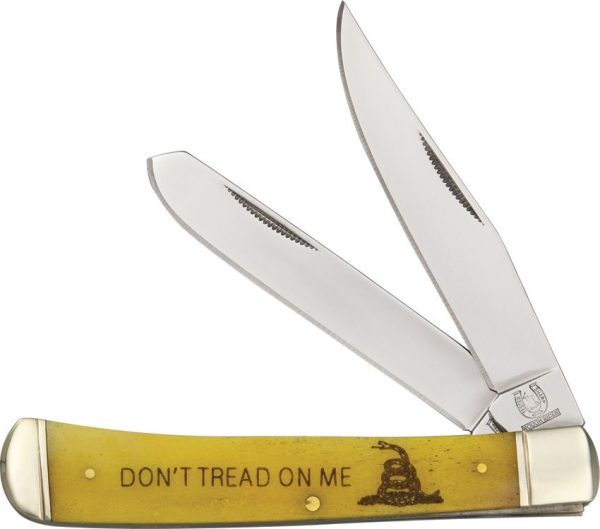Rough Rider Trapper Don't Tread on Me - Bone Handle