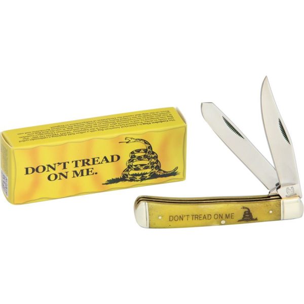 Rough Rider Trapper Don't Tread on Me - Bone Handle