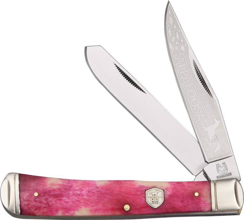 Rough Rider Wrapper Rough Rider Trapper - Red Bone Handle | Atlas Knife Co