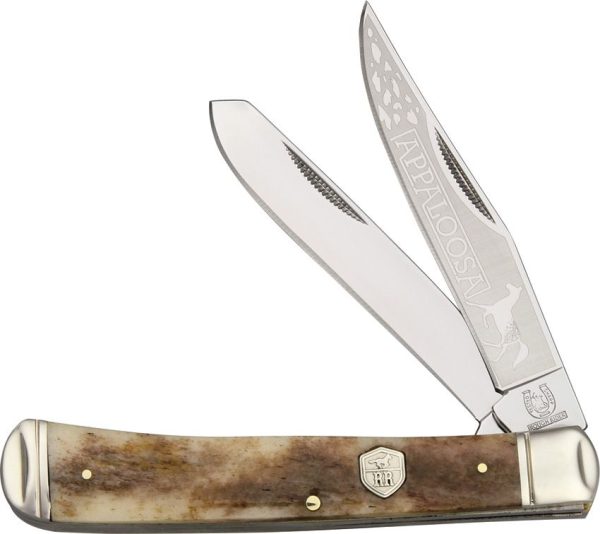 Rough Rider Trapper - Brown Bone Handle